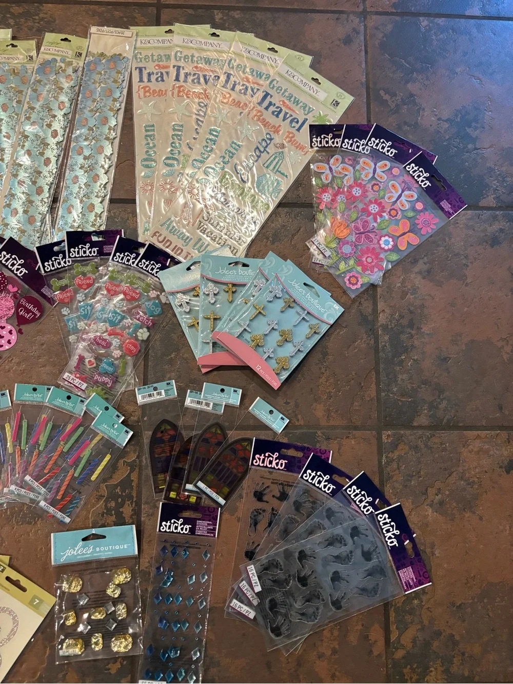 Huge scrapbooking stickers embellishments bundle #12